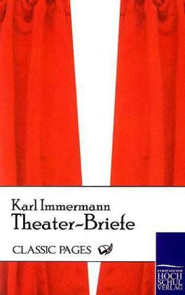 Cover for Karl Immermann · Theater-briefe (Taschenbuch) [German edition] (2010)