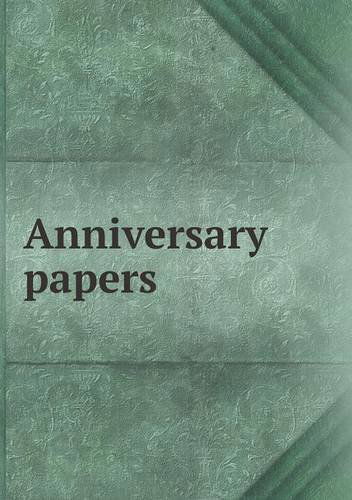 Cover for George Lyman Kittredge · Anniversary Papers (Paperback Book) (2013)