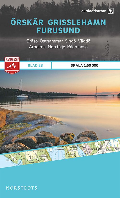 Cover for Norstedts · Outdoorkartan: Örskär - Grisslehamn - Furusund (Hardcover bog) (2015)