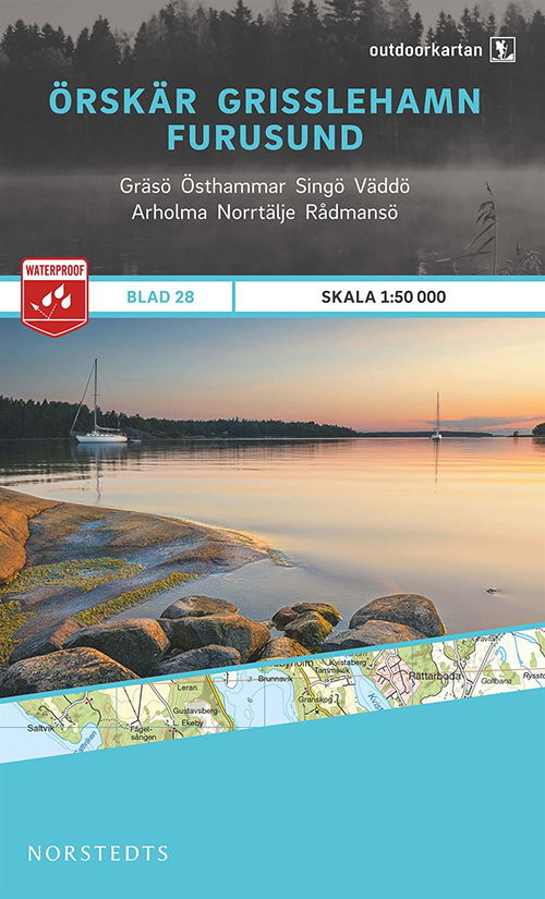 Outdoorkartan: Örskär - Grisslehamn - Furusund - Norstedts - Books - Norstedts - 9789113068497 - June 23, 2015