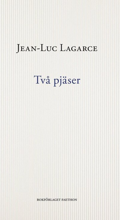 Cover for Jean-Luc Lagarce · Två pjäser (Book) (2021)