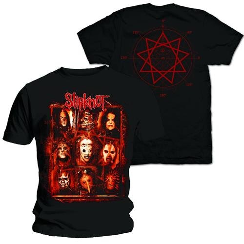 Cover for Slipknot · Slipknot Unisex T-Shirt: Rusty Face (Back Print) (T-shirt) [size S] [Black - Unisex edition] (2015)