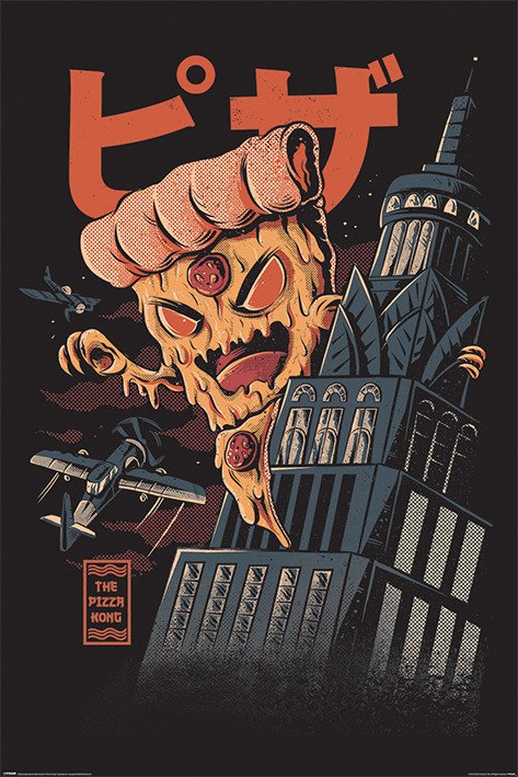 Cover for Ilustrata: Pyramid · Ilustrata Pizza Kong (POSTER 61x915) (Poster)