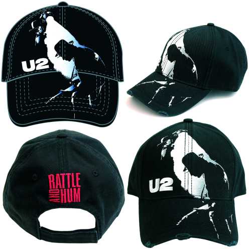 U2 Unisex Baseball Cap: Rattle & Hum - U2 - Fanituote - Live Nation - 162199 - 5055295314498 - maanantai 23. tammikuuta 2012