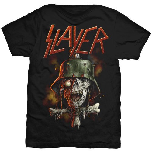 Slayer Unisex T-Shirt: Soldier Cross V.2 - Slayer - Produtos - Global - Apparel - 5055295385498 - 