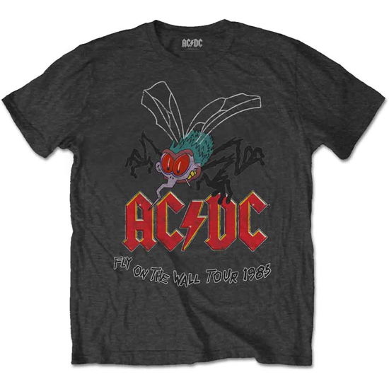 Cover for AC/DC · AC/DC Unisex T-Shirt: Fly on the Wall (T-shirt) [size L] [Grey - Unisex edition] (2016)