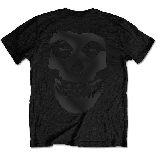 Misfits Unisex T-Shirt: Tonal Fiend Skull (Back Print Only) - Misfits - Mercancía -  - 5056368615498 - 