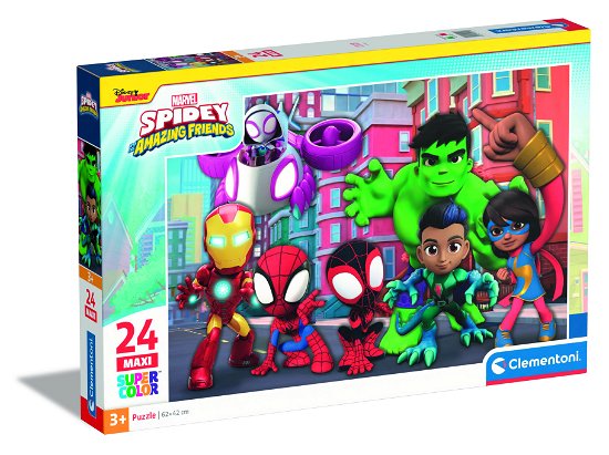 Puslespil Maxi Spidey and his amazing friends - Clementoni - Board game - Clementoni - 8005125242498 - October 10, 2023