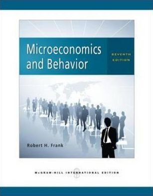 Cover for Robert H. Frank · Microeconomics and Behavior (Pocketbok) [7 Rev edition] (2008)