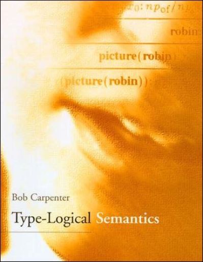 Cover for Bob Carpenter · Type-logical semantics (N/A) (1998)