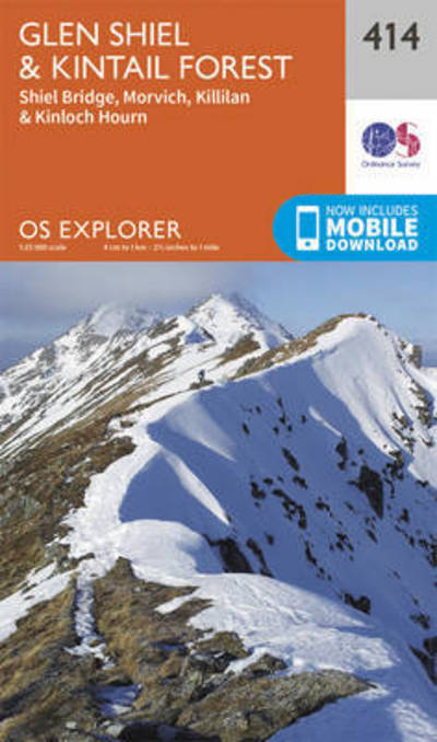 Glen Shiel and Kintail Forest - OS Explorer Map - Ordnance Survey - Books - Ordnance Survey - 9780319246498 - September 16, 2015