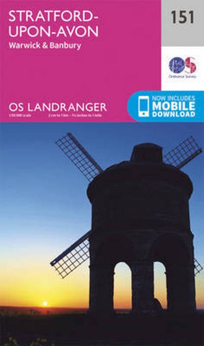 Cover for Ordnance Survey · Stratford-Upon-Avon, Warwick &amp; Banbury - OS Landranger Map (Landkarten) [February 2016 edition] (2016)