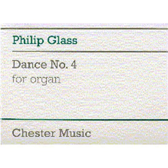 Cover for Philip Glass · Dance no. 4 (Bok) (2000)