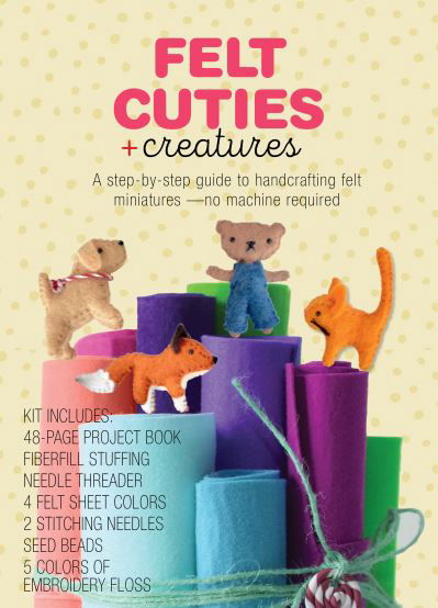 Felt Cuties & Creatures: A step-by-step guide to handcrafting felt miniatures-no machine required – Kit Includes:  48-page Project Book, Needle Threader, Fiberfill Stuffing, 4 Felt Sheet Colors, 2 Stitching Needles, Seed Beads, 5 Colors of Embroidery Flos - Delilah Iris - Books - Quarto Publishing Group USA Inc - 9780785843498 - October 19, 2023