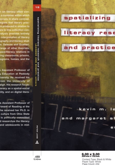 Cover for Spatializing Literacy Research and Practice - New Literacies and Digital Epistemologies (Paperback Book) (2004)