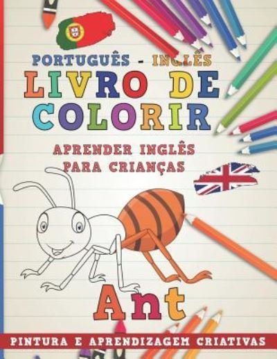 Cover for Nerdmediabr · Livro de colorir Português - Inglês I Aprender Inglês para crianças I Pintura e aprendizagem criativas (Taschenbuch) (2018)