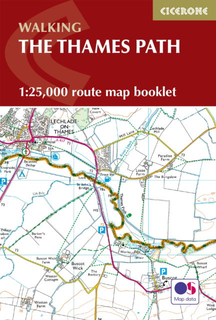 Cover for Leigh Hatts · The Thames Path Map Booklet: 1:25,000 OS Route Map Booklet (Paperback Book) [2 Revised edition] (2023)