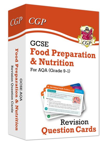 Cover for CGP Books · GCSE Food Preparation &amp; Nutrition AQA Revision Question Cards - CGP AQA GCSE Food Prep (Innbunden bok) (2019)