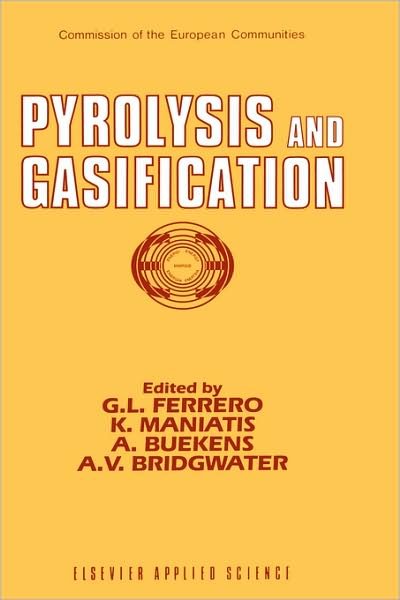 Cover for G L Ferrero · Pyrolysis and Gasification (Innbunden bok) (1989)