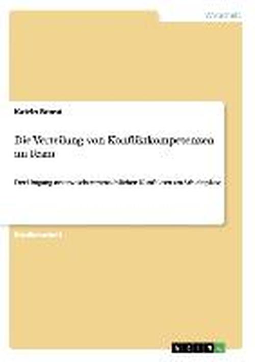 Cover for Brand · Die Verteilung von Konfliktkompet (Book) [German edition] (2013)