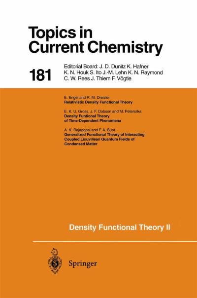 Cover for R F Nalewajski · Density Functional Theory II: Relativistic and Time Dependent Extensions - Topics in Current Chemistry (Taschenbuch) [Softcover reprint of the original 1st ed. 1996 edition] (2010)