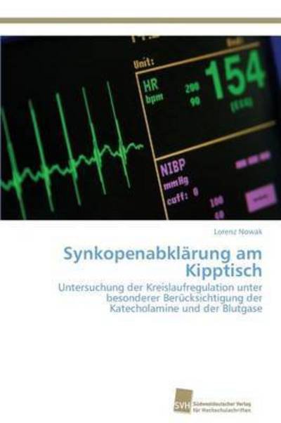 Cover for Nowak Lorenz · Synkopenabklarung Am Kipptisch (Taschenbuch) (2012)