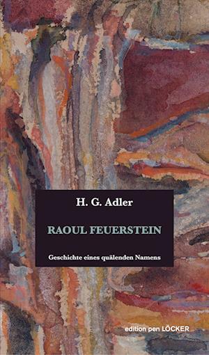 Cover for H. G. Adler · Raoul Feuerstein (Book) (2024)