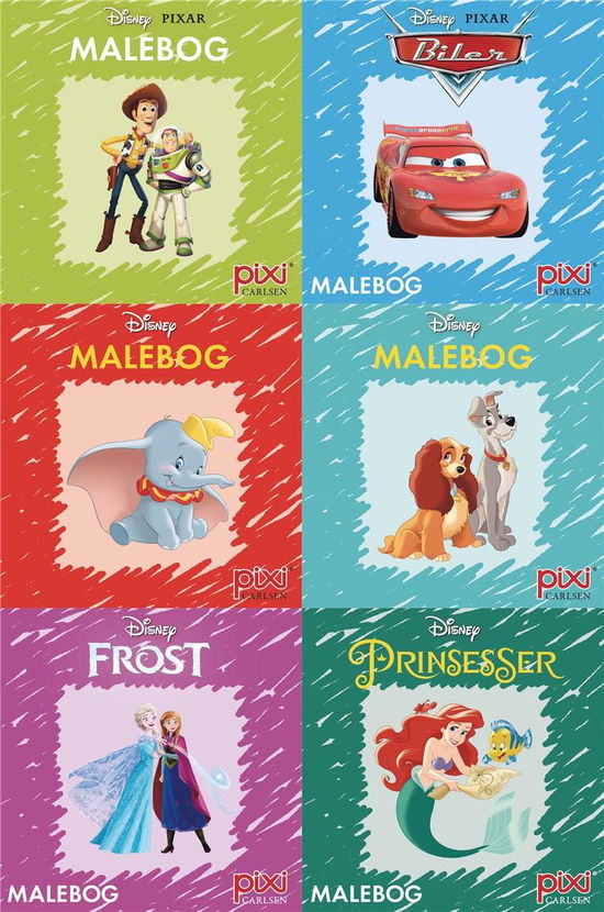 Krea Pixi®: Krea Pixi®-serie 3:  Disney-malebøger (kolli 48) - Disney; Walt Disney Studio - Livros - CARLSEN - 9788711981498 - 2 de fevereiro de 2022