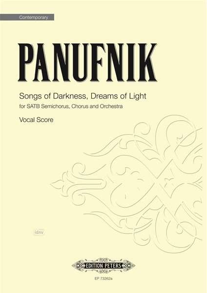 Songs of Darkness Dreams of Light - Kahlil Gibran - Livres - EDITION PETERS - 9790577016498 - 1 septembre 2020