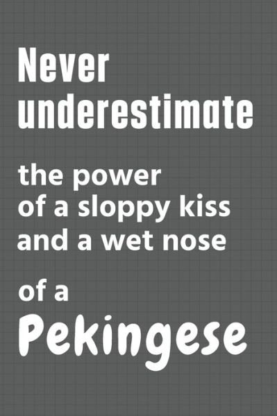 Cover for Wowpooch Press · Never underestimate the power of a sloppy kiss and a wet nose of a Pekingese (Pocketbok) (2020)