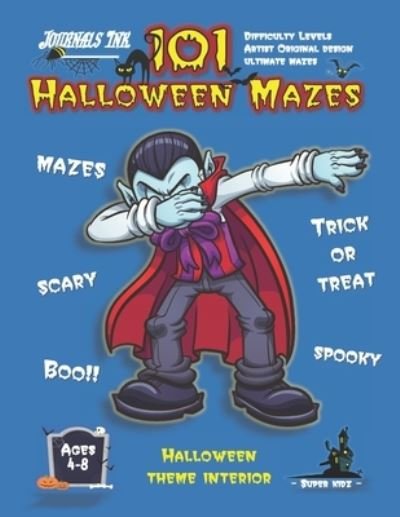 Cover for Sk · Halloween Maze Book for Kids Ages 4-8 (Paperback Book) (2020)