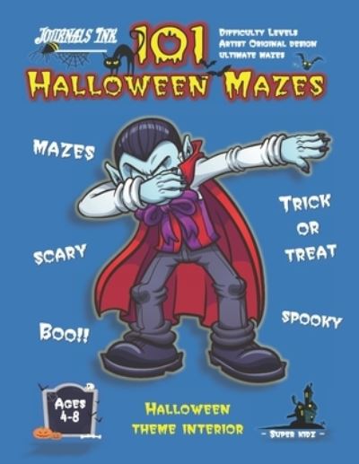 Halloween Maze Book for Kids Ages 4-8 - Sk - Książki - Independently Published - 9798687094498 - 2 października 2020