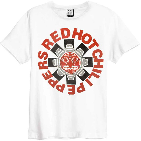 Cover for Red Hot Chili Peppers · Red Hot Chili Peppers Unisex T-Shirt: Aztec (White) (T-shirt)