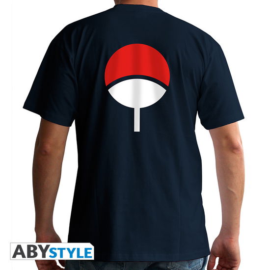 NARUTO SHIPPUDEN - Tshirt Uchiha man SS navy - b - T-Shirt Männer - Merchandise - ABYstyle - 3700789255499 - 7. februar 2019