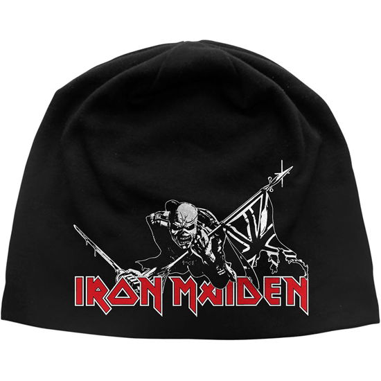 Cover for Iron Maiden · Iron Maiden Unisex Beanie Hat: The Trooper (TØJ) [Black - Unisex edition]