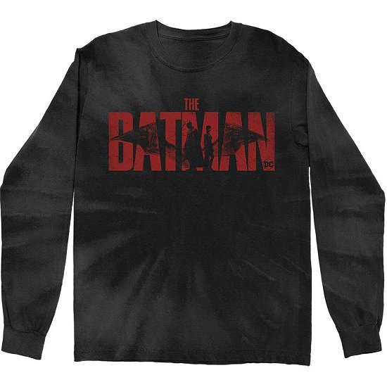 DC Comics Unisex Long Sleeve T-Shirt: The Batman Logo (Wash Collection) - DC Comics - Mercancía -  - 5056561019499 - 