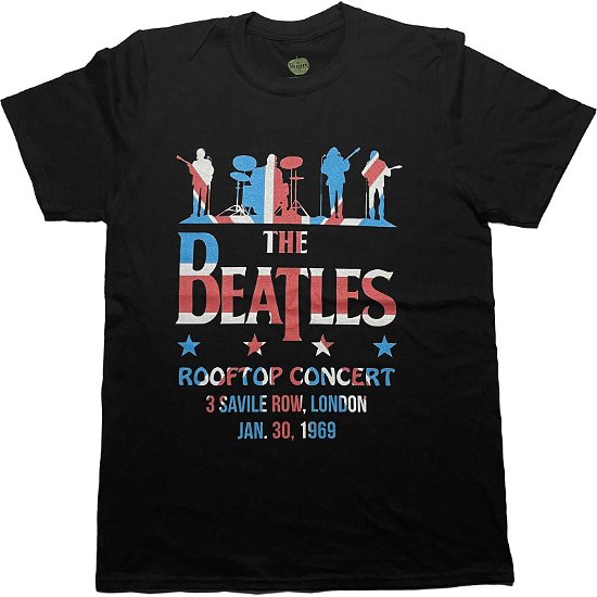 Cover for The Beatles · The Beatles Unisex T-Shirt: Drop T Rooftop Flag (T-shirt) [size S]