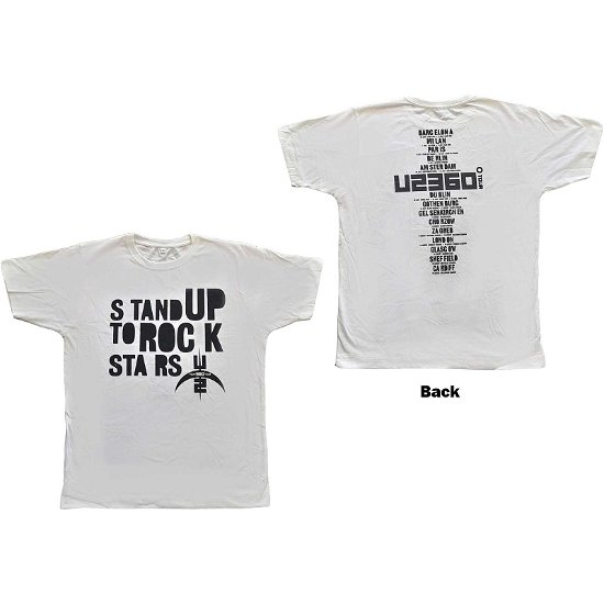 Cover for U2 · U2 Unisex T-Shirt: 360 Degree Tour 2009 Stand Up to Rock Stars (Back Print) (Ex-Tour) (T-shirt) [size M]