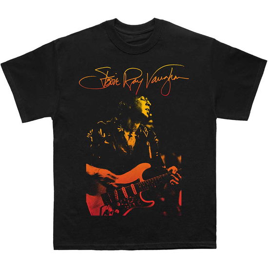 Stevie Ray Vaughan Unisex T-Shirt: Signature - Stevie Ray Vaughan - Merchandise -  - 5056737272499 - August 15, 2024