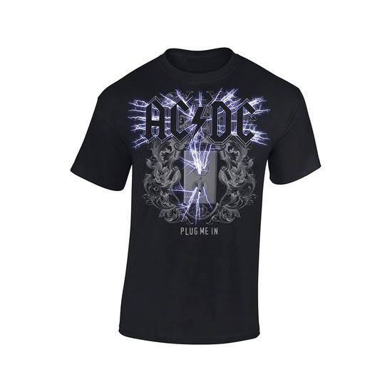 Cover for AC/DC · Plug Me in (T-shirt) [size XXL] [Black edition] (2020)