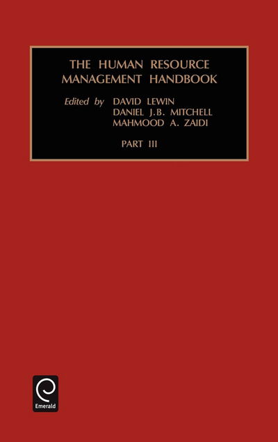 Cover for Mahmood Zaidi · Human Resource Management Handbook - Vol.3 - Human Resource Management Handbook (Hardcover Book) [2 Revised edition] (1997)