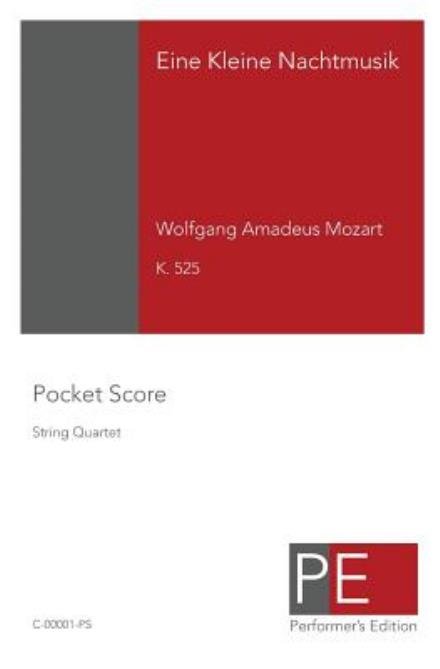 Cover for Wolfgang Amadeus Mozart · Eine Kleine Nachtmusik: Pocket Score (Taschenbuch) (2009)