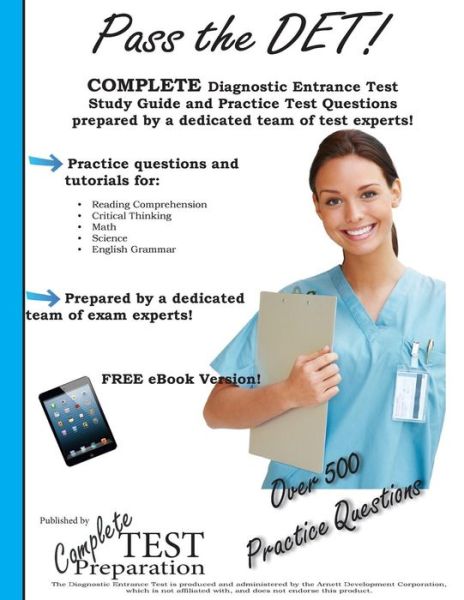 Cover for Complete Test Preparation Team · Pass the Det: Diagnostic Entrance Test Study Guide and Practice Test Questions (Paperback Book) (2012)