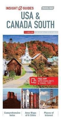 Cover for Insight Guides · Insight Guides Travel Map USA &amp; Canada South (Insight Maps) - Insight Guides Travel Maps (Map) [5 Revised edition] (2020)