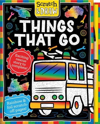 Cover for Lisa Regan · Scratch and Draw Things That Go (Book) (2022)