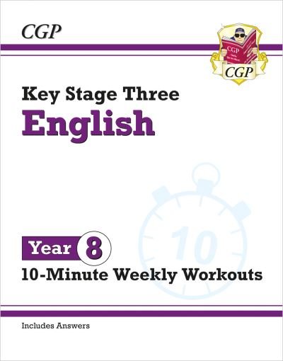 Cover for CGP Books · New KS3 Year 8 English 10-Minute Weekly Workouts - CGP KS3 10-Minute Tests (Paperback Bog) (2023)