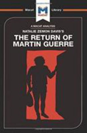 Cover for Joseph Tendler · An Analysis of Natalie Zemon Davis's The Return of Martin Guerre - The Macat Library (Inbunden Bok) (2017)