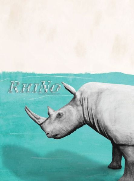 Cover for RhiNo: Large Blank Notebook - Blinkies (Stationery) (2019)