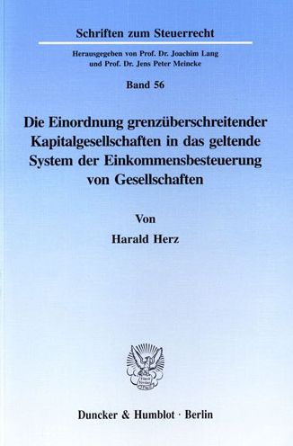 Cover for Herz · Die Einordnung grenzüberschreitend (Book) (1997)