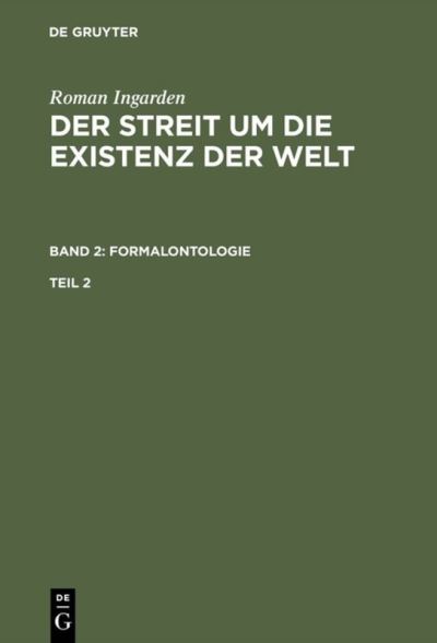 Cover for Roman Ingarden · Roman Ingarden: Der Streit um die Exist (Book) (1965)